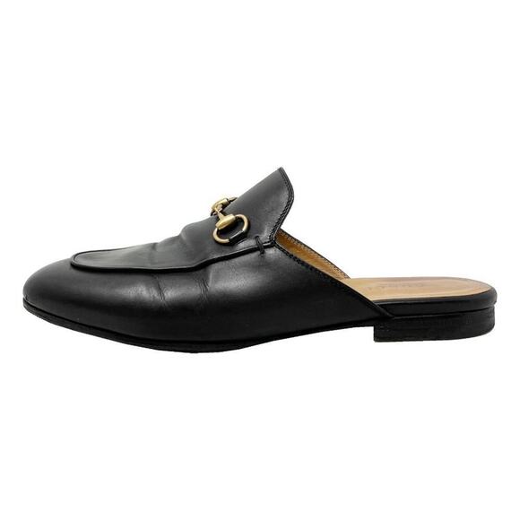 Gucci Black Leather Princetown Horsebit Loafer Mules – Size 37 - Picture 1 of 10